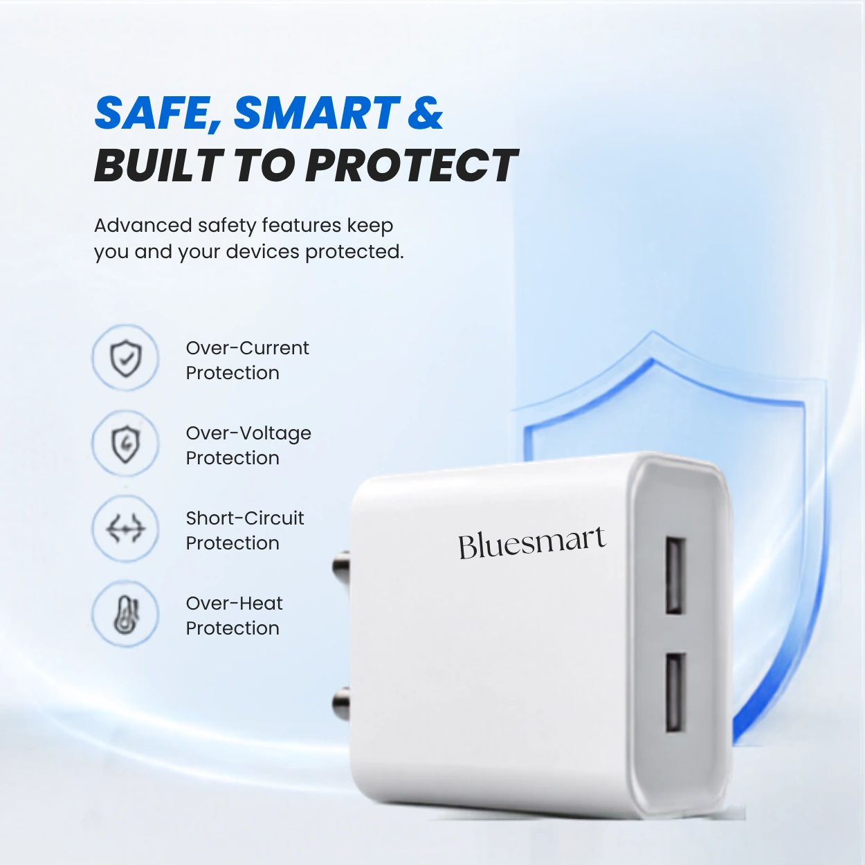 20W DOUBLE USB WALL CHARGER - Image 3