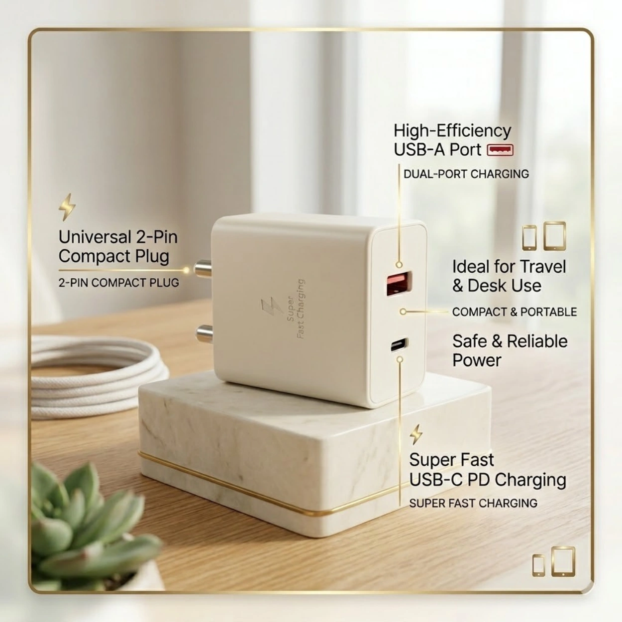 45W QC PD WALL CHARGER - Image 4